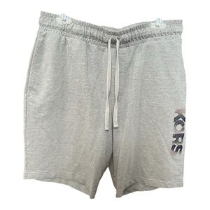 Michael Kors Men’s Athletic/ Loungewear  Shorts - Size L - Gray  Distressed Logo